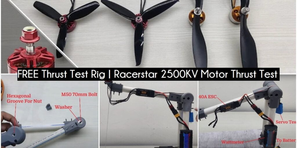 FREE Thrust Test Rig Racerstar 2500KV Motor Thrust Test
