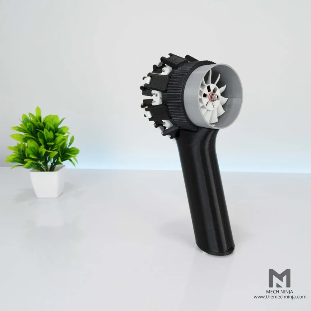 Variable nozzle blower STL