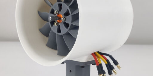 DYS Motor 100mm Ducted Fan Dual Propeller STL